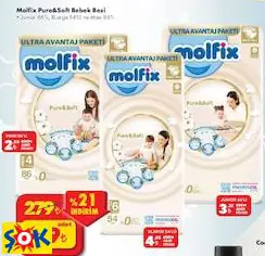 MOLFİX PURE&SOFT BEBEK BEZİ